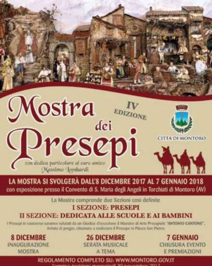Montoro, al via la IV Mostra dei Presepi