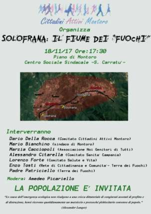 Montoro, "Solofrana, il Fiume dei Fuochi", un convegno/confronto
