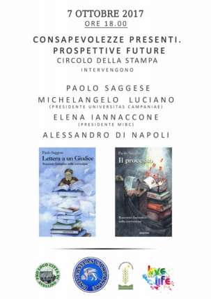 Sabato al circolo della stampa si parla di cultura e diritti con Paolo Saggese