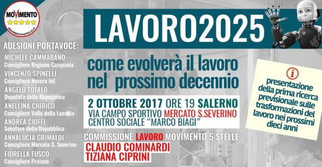 Lavoro2025: Salerno prima Provincia in Italia del tour firmato M5S