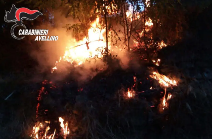 Atripalda (AV), trentenne sorpreso ad appiccare un incendio: arrestato