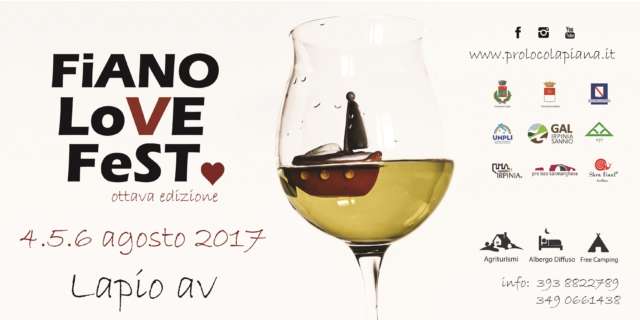 Fiano Love Fest | A Lapio il 4-5-6 agosto 2017: Musica, arte, eno-gastronomia e cultura