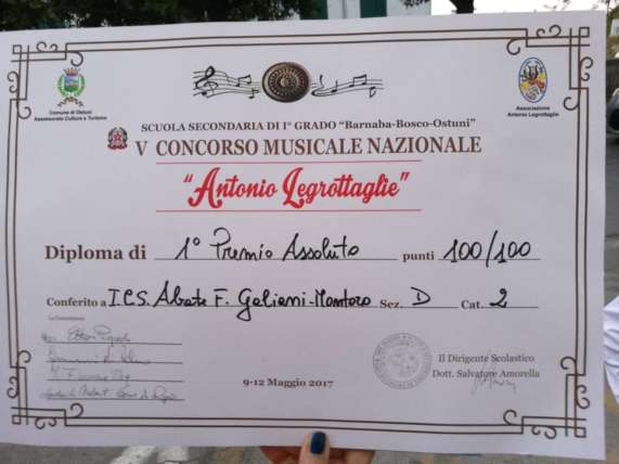 Montoro, ad Ostuni altro risultato straordinario per l'Orchestra "Galiani"