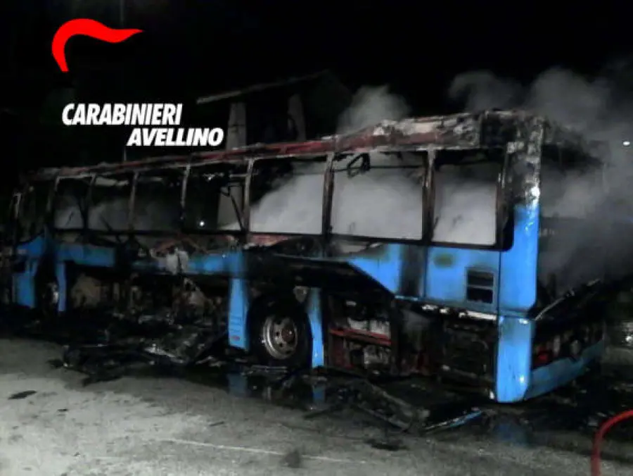 Serino, individuato e denunciato presunto responsabile dell'incendio al Bus