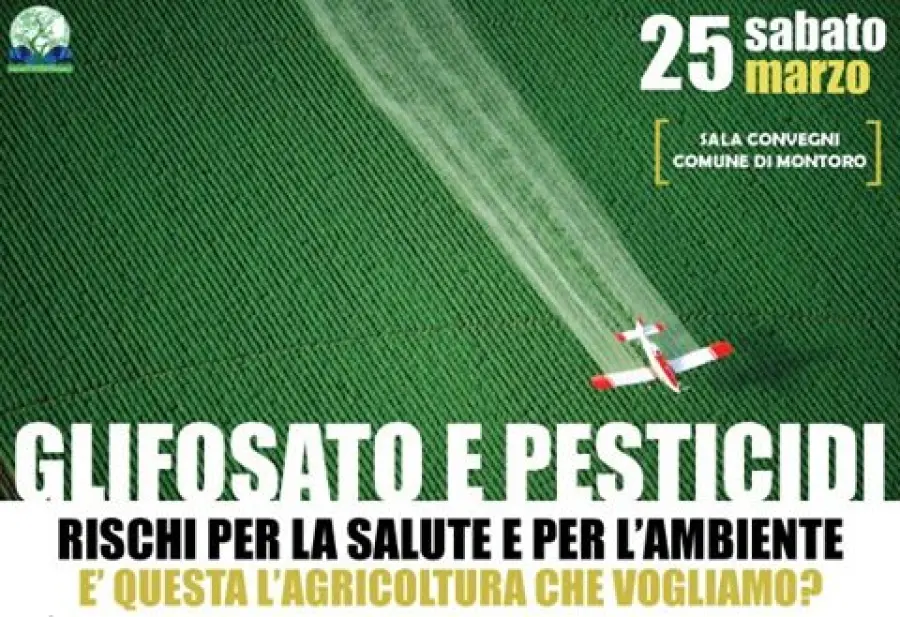 Montoro, sabato un convegno sul glifosato e pesticidi, quale agricoltura sostenibile