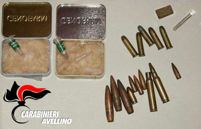 Montoro, droga e munizioni da guerra nel garage: arrestato 40enne