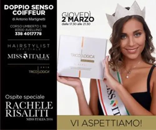 Miss Italia 2016 “Rachele Risaliti” ad Avellino, ospite speciale di Antonio Martignetti Hairstylist