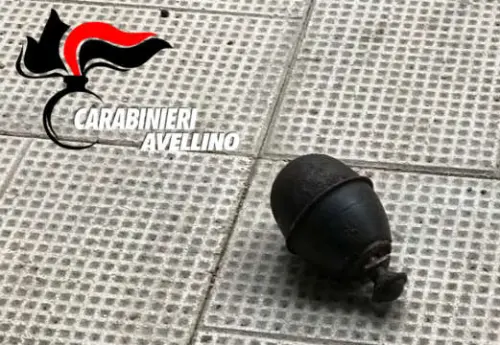 Avellino, nasconde Bomba a Mano ad alto potenziale esplosivo: Arrestato