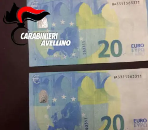 Da Napoli in Irpinia per spacciare banconote false: Denunciato dai Carabinieri