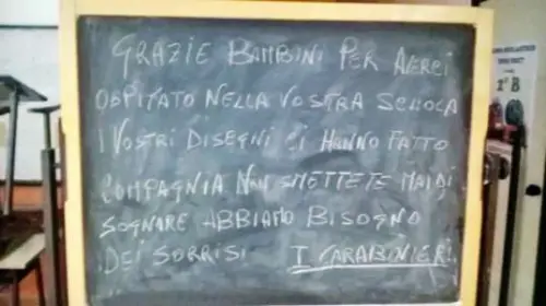 Lo splendido messaggio dei Carabinieri ai bambini di Montoro dopo il Referendum