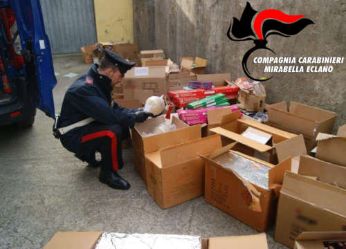 Venticano, Operazione Capodanno sicuro, 500 chili di botti sequestrati