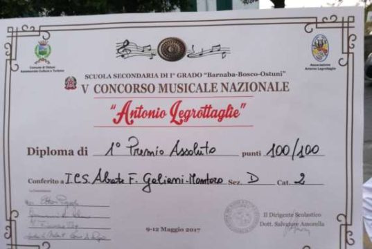 Montoro, ad Ostuni altro risultato straordinario per l’Orchestra “Galiani”