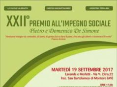 Montoro | XXII PREMIO ALL’IMPEGNO – EDIZIONE 2017-